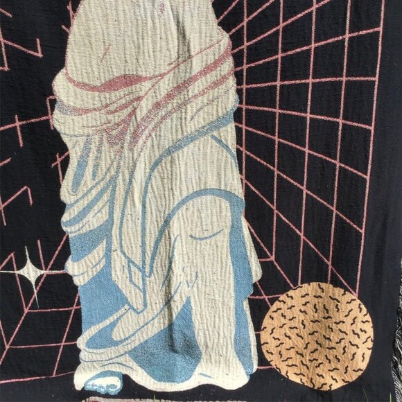 Venus de Milo Bust Woven Blanket Tapestry Greek Art History Nude Feminine Planet - Picture 6 of 11